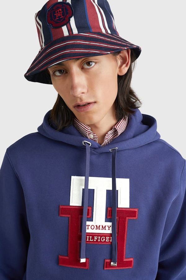 Tommy Hilfiger Kapüşonlu Erkek Sweat LACİVERT