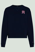 Tommy Hilfiger Bisiklet Yaka Sweat LACİVERT