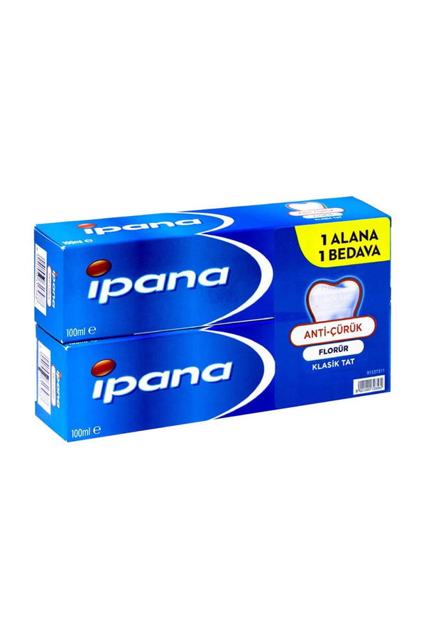 İpana Diş Macunu Anti Çürük 65 Ml.Klasik Tat 2 Adet STD İpana Diş Macunu Anti Çürük 65 Ml.Klasik Tat 2 Adet STD