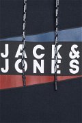Jack & Jones Baskılı Kapüşonlu Sweat LACIVERT
