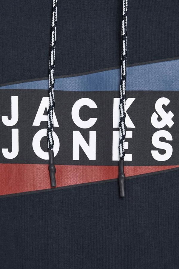 Jack & Jones Baskılı Kapüşonlu Sweat LACIVERT Jack & Jones Baskılı Kapüşonlu Sweat LACIVERT