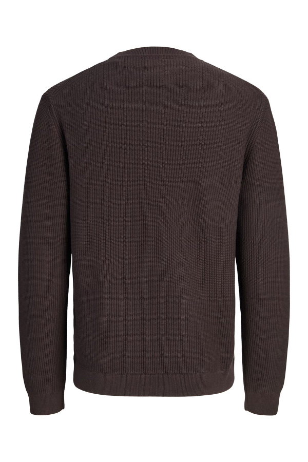 Jack & Jones Bisiklet Yaka Erkek Kazak KAHVERENGI