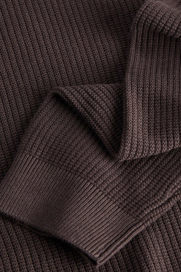 Jack & Jones Bisiklet Yaka Erkek Kazak KAHVERENGI