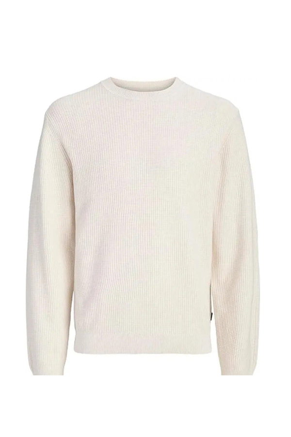 Jack & Jones Bisiklet Yaka Erkek Kazak KREM