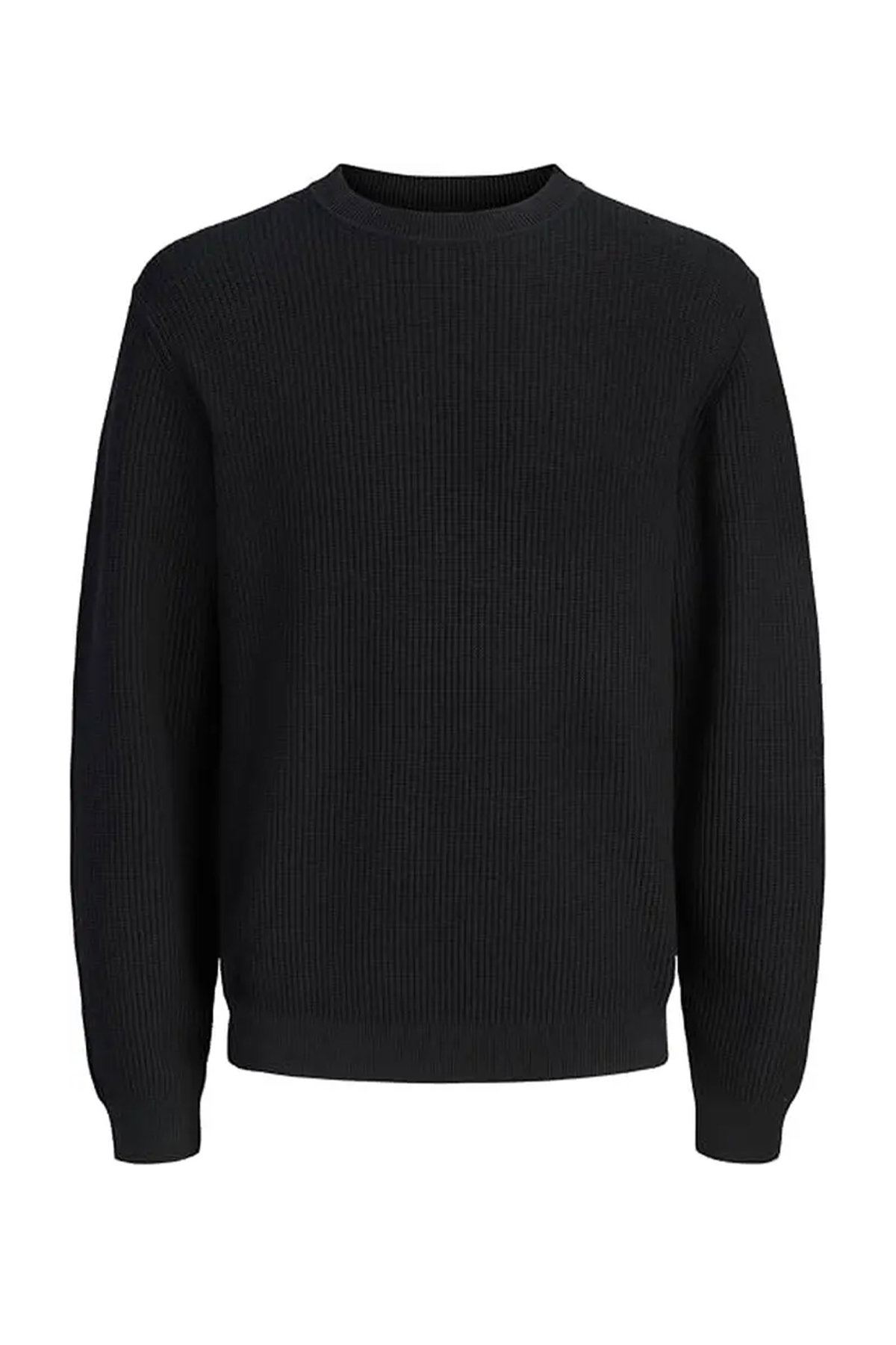 Jack & Jones Bisiklet Yaka Erkek Kazak SIYAH