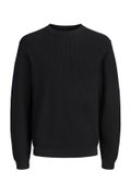 Jack & Jones Bisiklet Yaka Erkek Kazak SIYAH