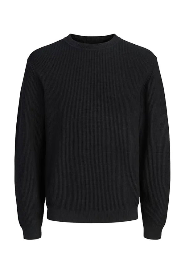 Jack & Jones Bisiklet Yaka Erkek Kazak SIYAH