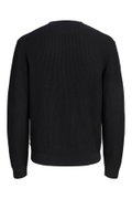 Jack & Jones Bisiklet Yaka Erkek Kazak SIYAH