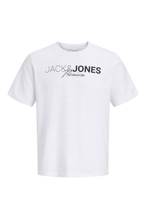 Jack & Jones Bisiklet Yaka Erkek T-shirt Beyaz