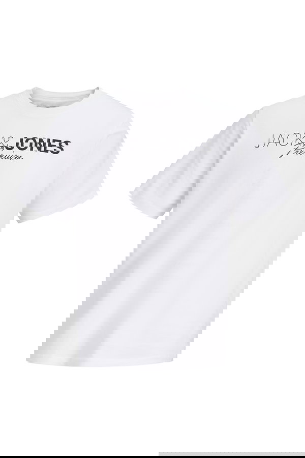 Jack & Jones Bisiklet Yaka Erkek T-shirt Beyaz