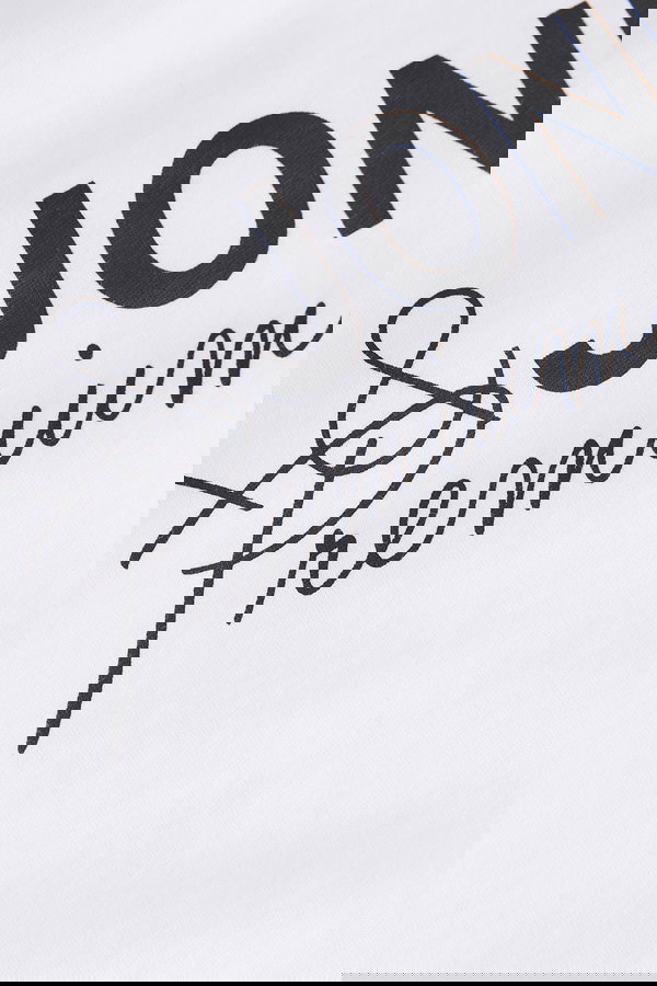 Jack & Jones Bisiklet Yaka Erkek T-shirt Beyaz