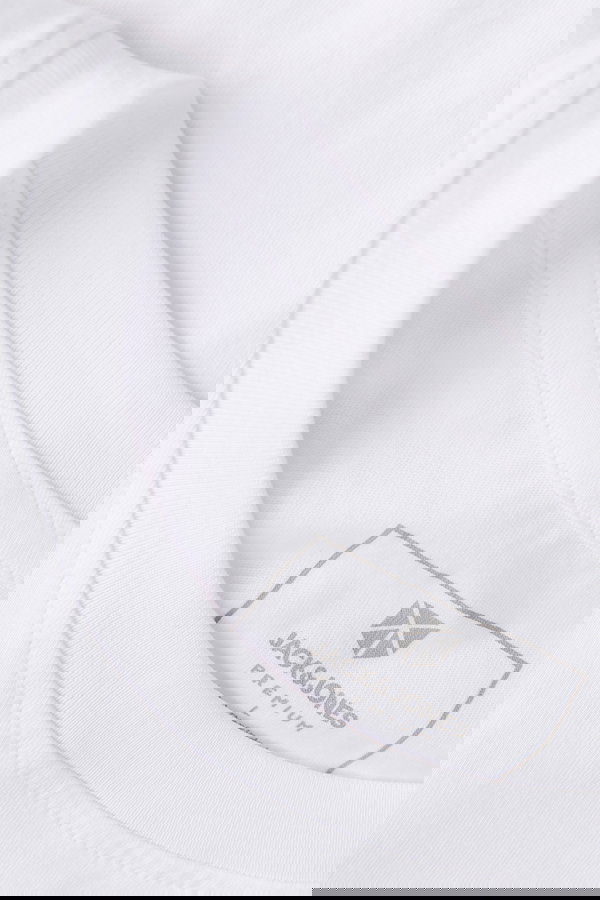 Jack & Jones Bisiklet Yaka Erkek T-shirt Beyaz