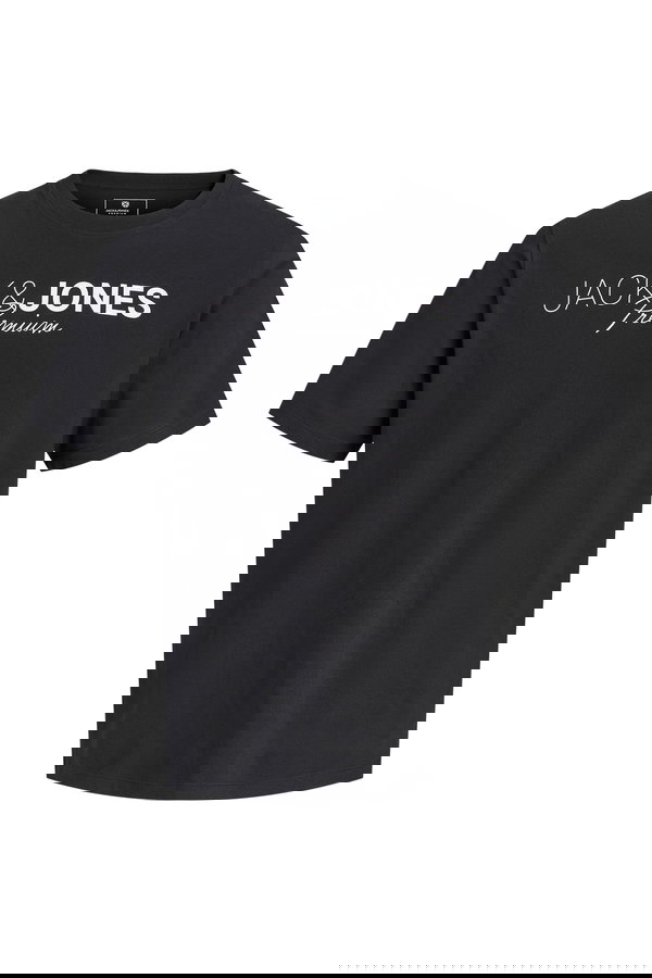 Jack & Jones Bisiklet Yaka Erkek T-shirt SIYAH