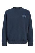 Jack & Jones Bisiklet Yaka Sweatshirt LACIVERT