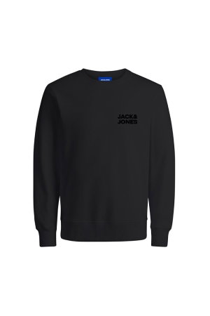 Jack & Jones Bisiklet Yaka Sweatshirt SIYAH