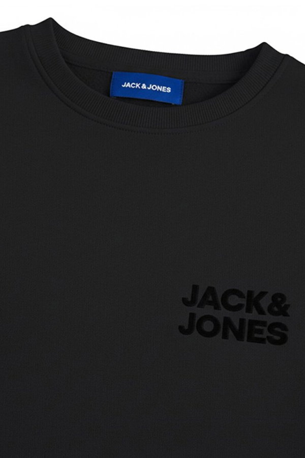 Jack & Jones Bisiklet Yaka Sweatshirt SIYAH
