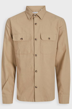 Jack & Jones Cepli Erkek Gömlek BEJ Jack & Jones Cepli Erkek Gömlek BEJ