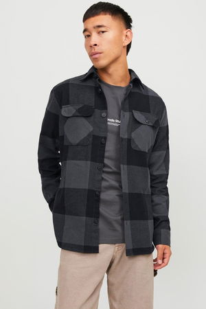 Jack & Jones Ekose Gömlek ANTRASİT Jack & Jones Ekose Gömlek ANTRASİT