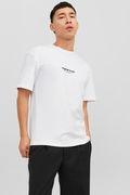 Jack & Jones Erkek Bisiklet Yaka T-shirt Beyaz