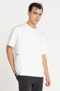 Jack & Jones Erkek Bisiklet Yaka T-shirt Beyaz