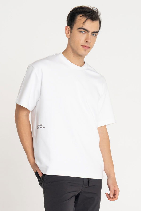 Jack & Jones Erkek Bisiklet Yaka T-shirt Beyaz