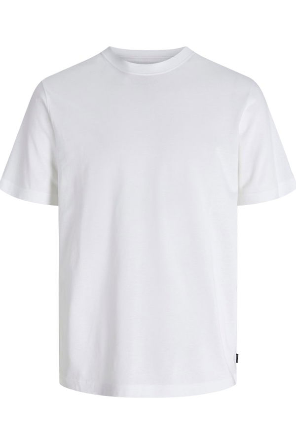 Jack & Jones Erkek Bisiklet Yaka T-shirt Beyaz