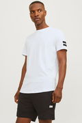 Jack & Jones Erkek Bisiklet Yaka T-shirt Beyaz