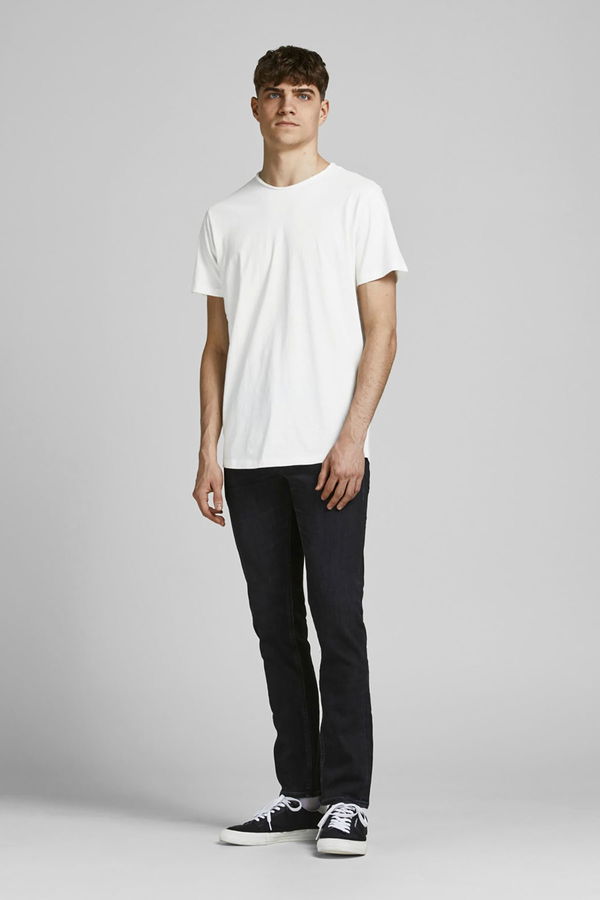 Jack & Jones Erkek Bisiklet Yaka T-shirt EKRU