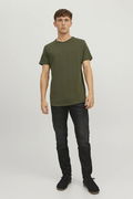 Jack & Jones Erkek Bisiklet Yaka T-shirt Haki