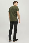 Jack & Jones Erkek Bisiklet Yaka T-shirt Haki