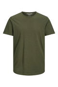 Jack & Jones Erkek Bisiklet Yaka T-shirt Haki