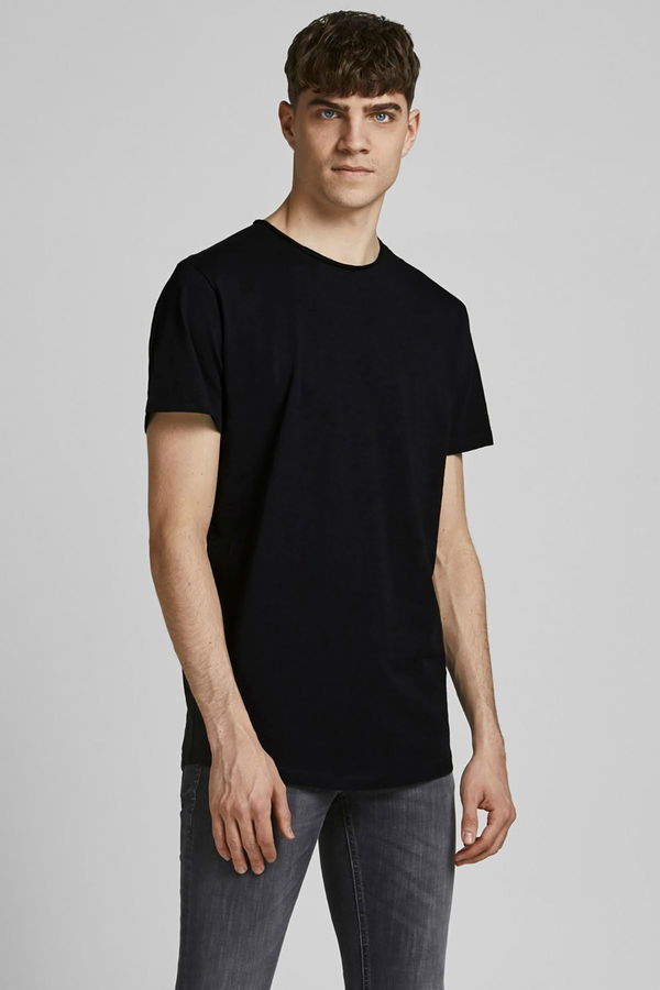 Jack & Jones Erkek Bisiklet Yaka T-shirt SİYAH