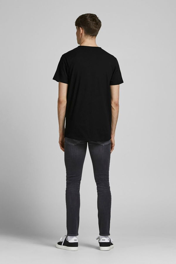 Jack & Jones Erkek Bisiklet Yaka T-shirt SİYAH