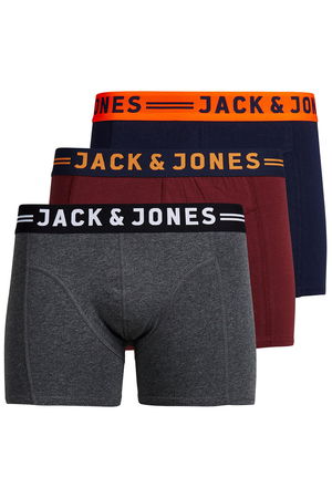 Jack Jones Erkek Boxer 3 Adet BORDO Jack Jones Erkek Boxer 3 Adet BORDO