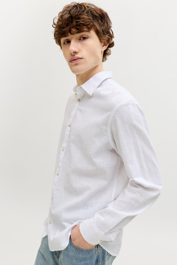 Jack & Jones  Erkek Gömlek Beyaz