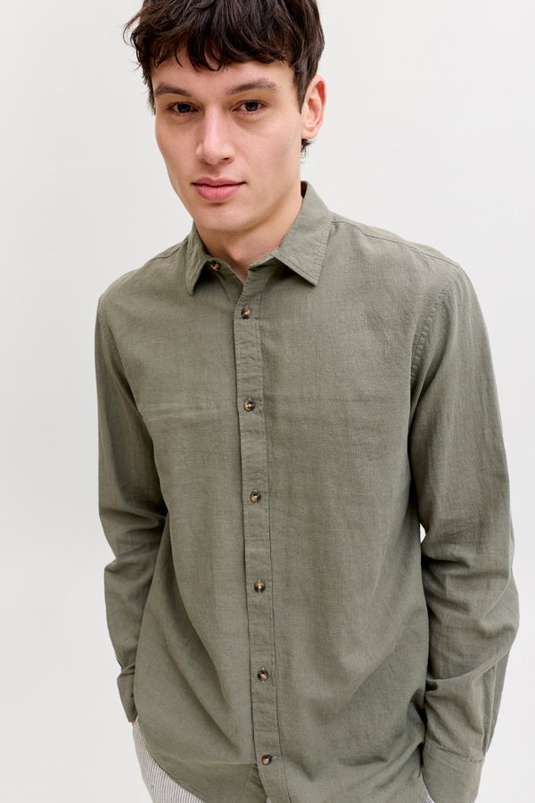 Jack & Jones  Erkek Gömlek Haki