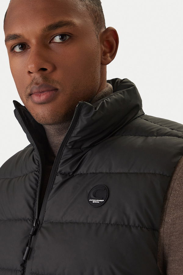 Jack & Jones Erkek Şişme Yelek SIYAH