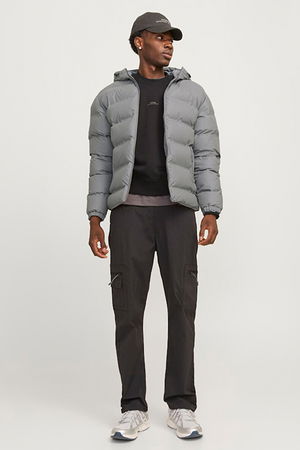 Jack & Jones Erkek Şişme Mont GRI Jack & Jones Erkek Şişme Mont GRI