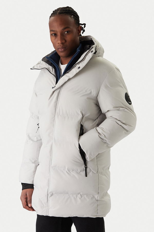 Jack & Jones Erkek Şişme Mont GRI