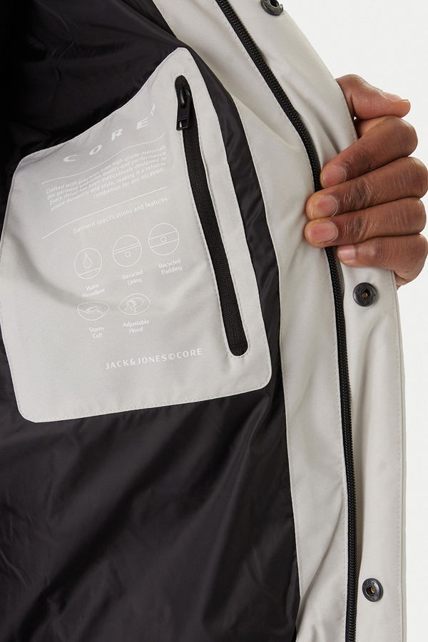 Jack & Jones Erkek Şişme Mont GRI