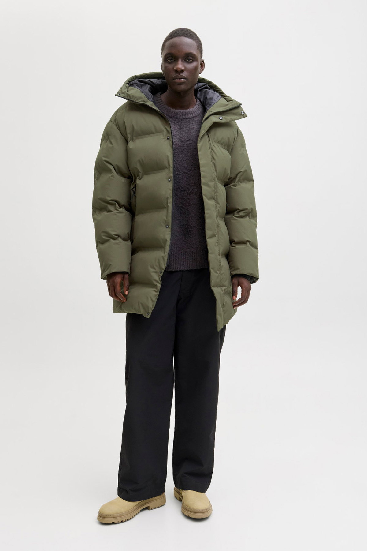 Jack & Jones Erkek Şişme Mont HAKI
