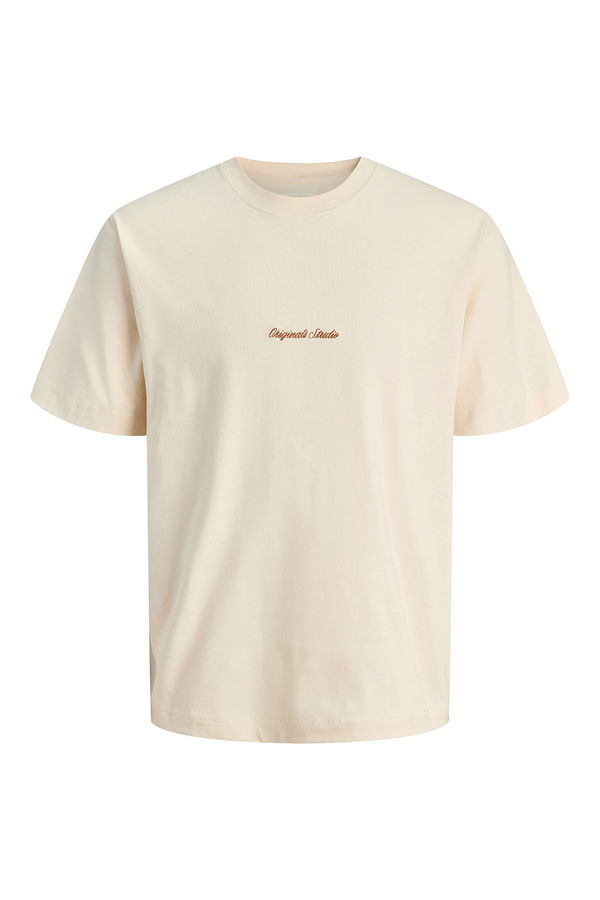 Jack & Jones Erkek T-shirt KREM