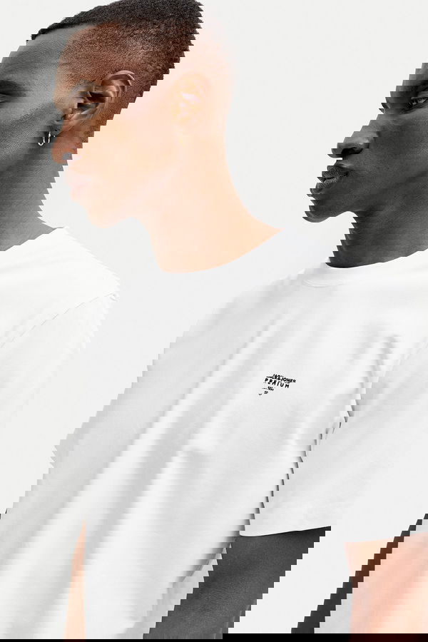 Jack & Jones Erkek T-shirt Beyaz