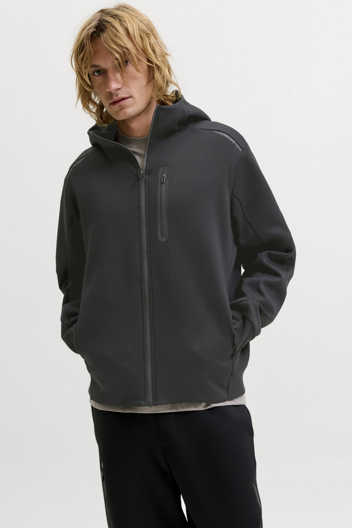 Jack & Jones Jcofusion Erkek Sweatshirt SIYAH