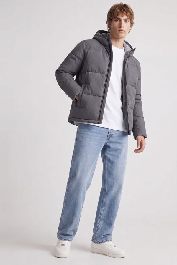 Jack & Jones Jjgalaxy Puffer Erkek Şişme Mont ANTRASIT
