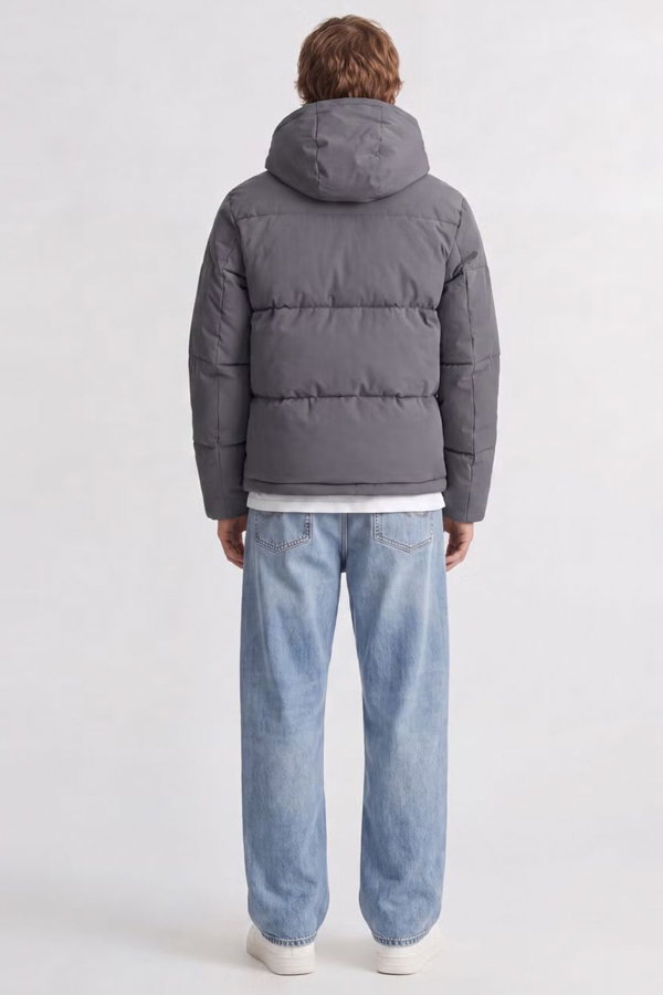 Jack & Jones Jjgalaxy Puffer Erkek Şişme Mont ANTRASIT