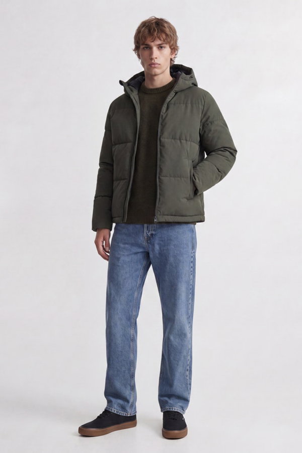 Jack & Jones Jjgalaxy Puffer Erkek Şişme Mont HAKI