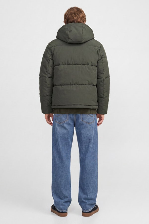Jack & Jones Jjgalaxy Puffer Erkek Şişme Mont HAKI