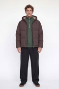 Jack & Jones Jjgalaxy Puffer Erkek Şişme Mont KAHVERENGI