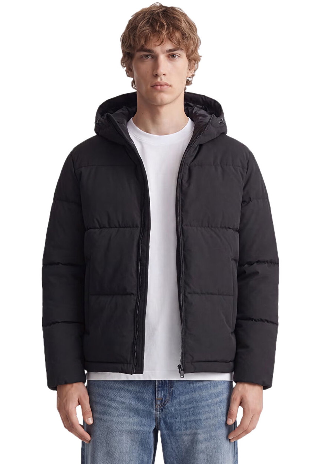 Jack & Jones Jjgalaxy Puffer Erkek Şişme Mont SIYAH
